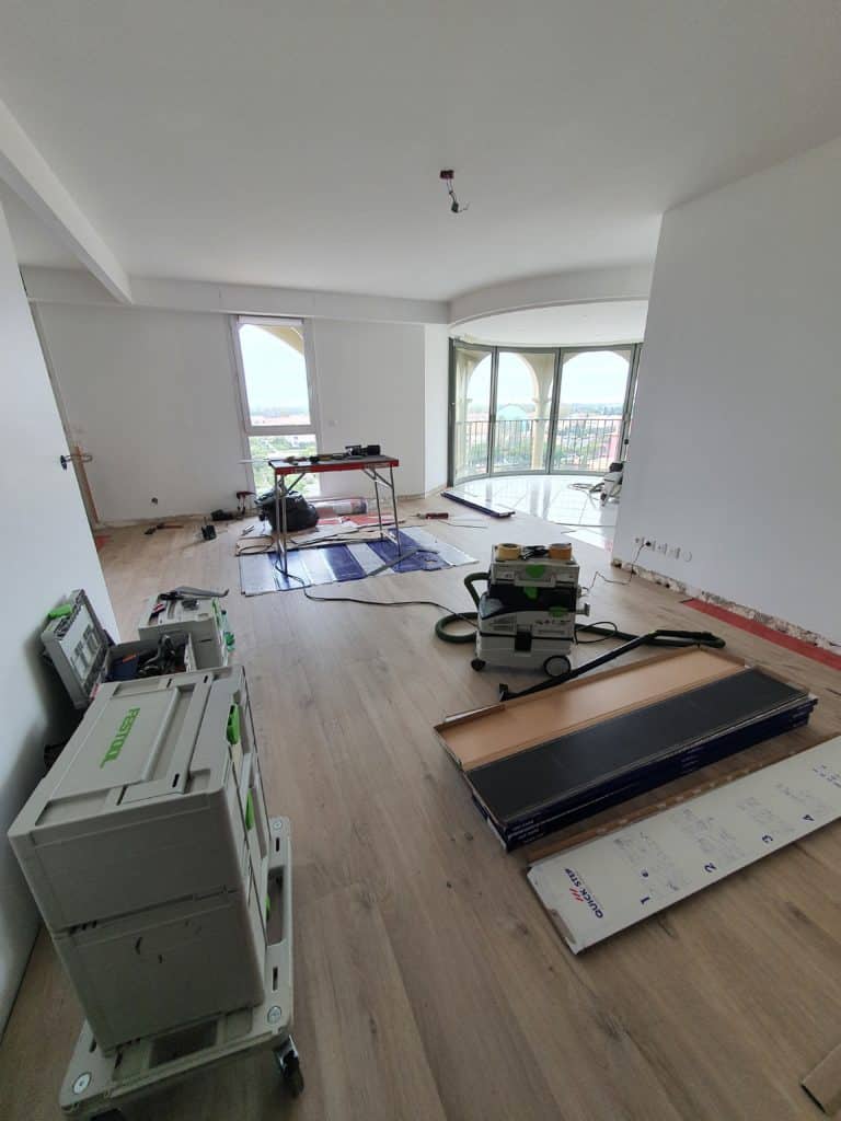 Rénovation surface et cloisonnement d'un appartement près de Montpellier