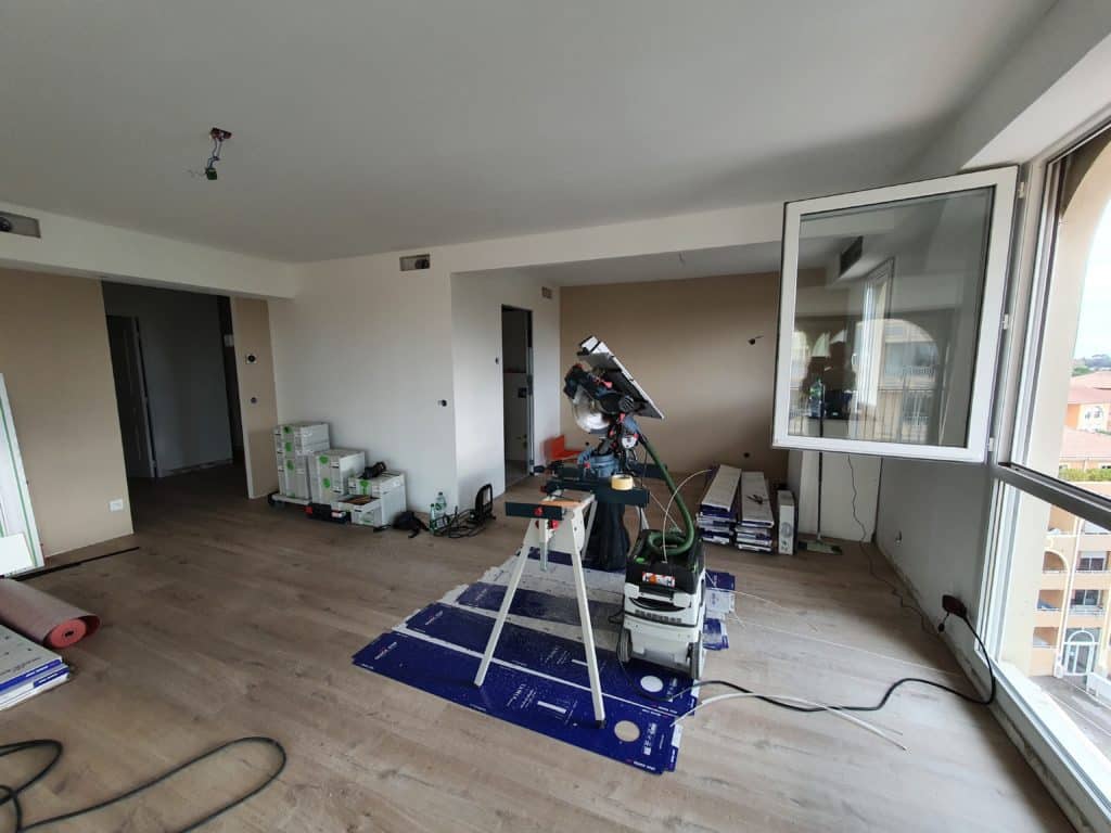 Restructuration cloisonnement d'un appartement près de Montpellier