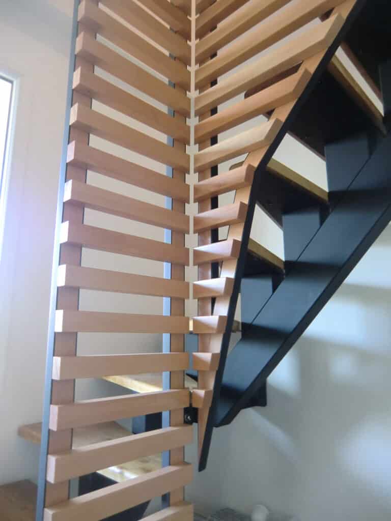 Escalier bois rénovation intérieure pérols