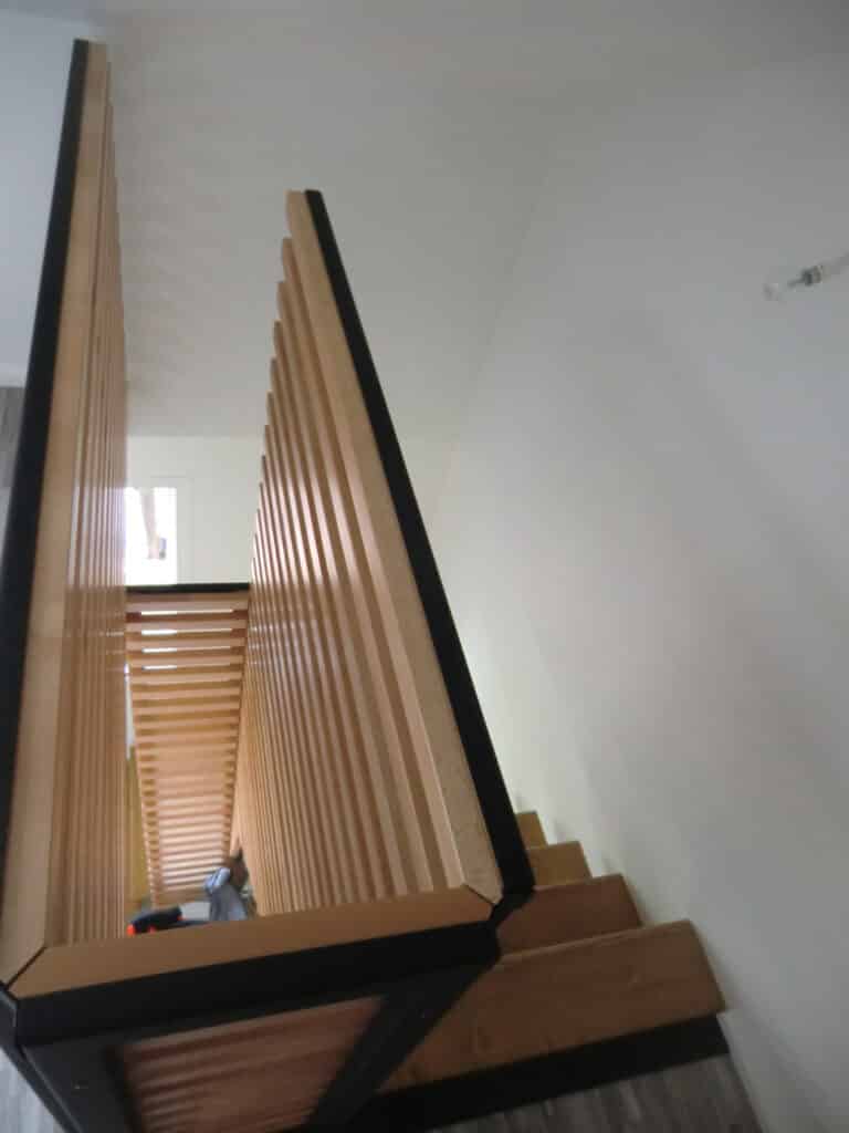 Escalier bois rénovation intérieure pérols