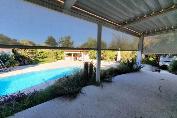 Création pool house, terrasses et pergola, jardin, architecture extérieure