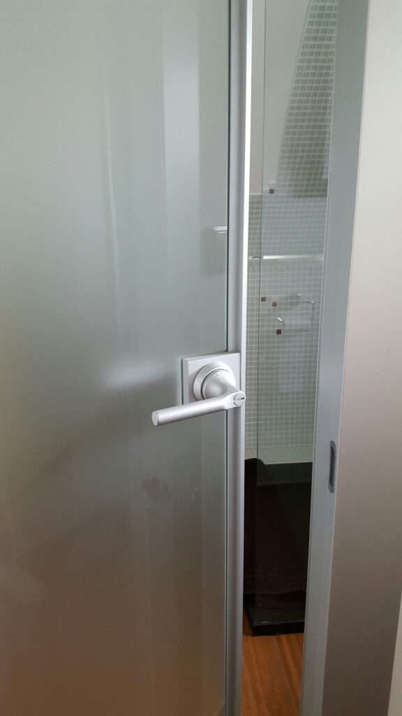 Porte en verre